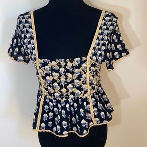 Square neck crop top